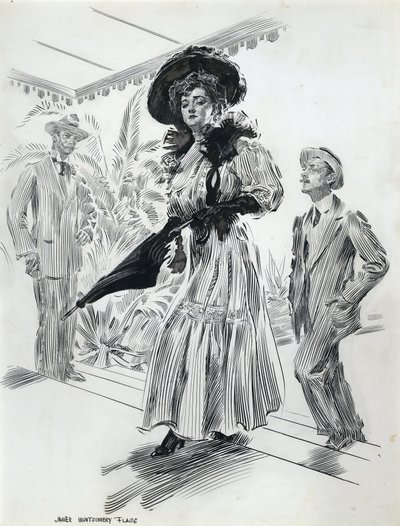 She Sailed Majestically Past the Wretch, Followed Meekly by Septimus by James Montgomery Flagg